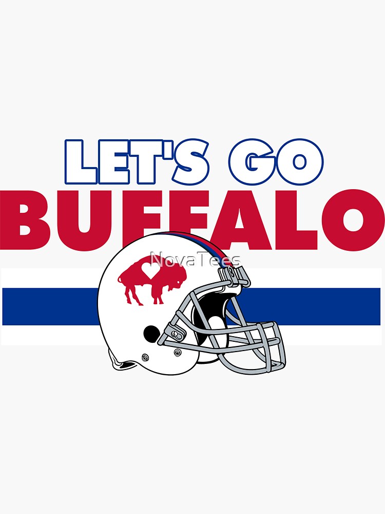 let's go buffalo Sticker for Sale by NovaTees