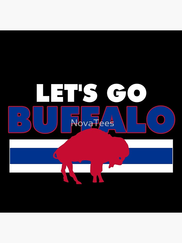 let's go buffalo Sticker for Sale by NovaTees