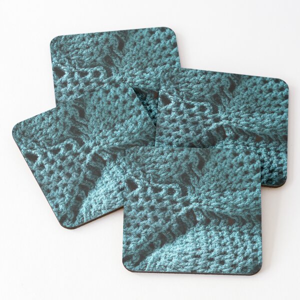Item preview, Crochet blue knit pattern material texture designed and sold by blackheartscot.
