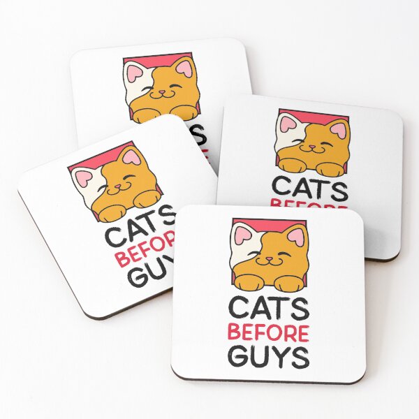 Artikelvorschau, Lustiges T-Shirt „Cats before Guys“ für Mädchen entworfen und verkauft von Happy-PrintZ.