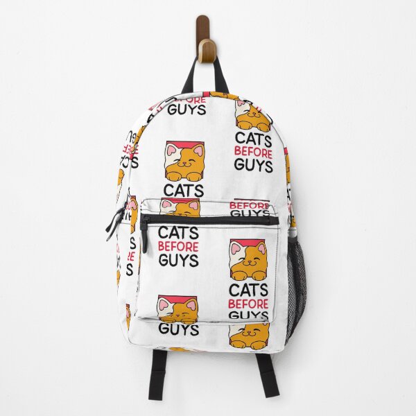 Item preview, Cats before Guys funny Tshirt for girls designed and sold by Happy-PrintZ.