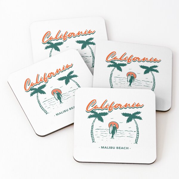 Item preview, California Malibu Beach Surfing designed and sold by FitFabFunny.