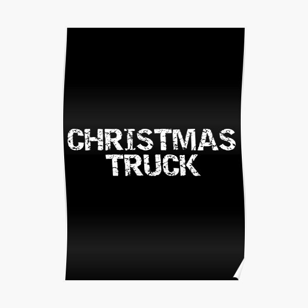 Christmas Truck Poster