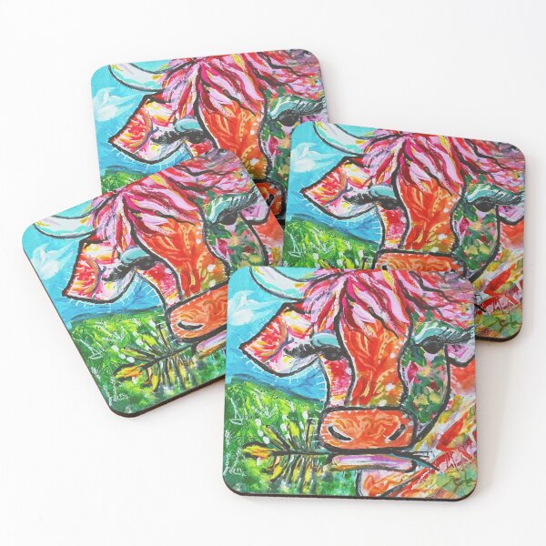Item preview, Mopsy Abstract Cow Brenda Knoll  designed and sold by Brenda  Knoll.