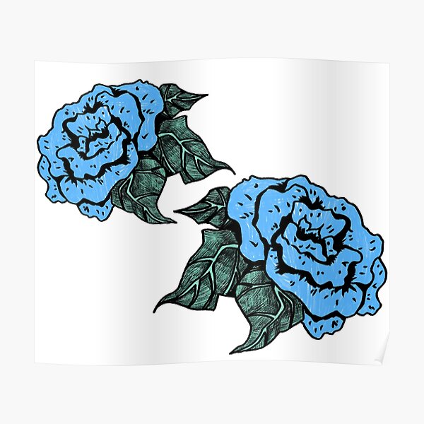 Toxic Roses Posters Redbubble - blue rose goddess roblox