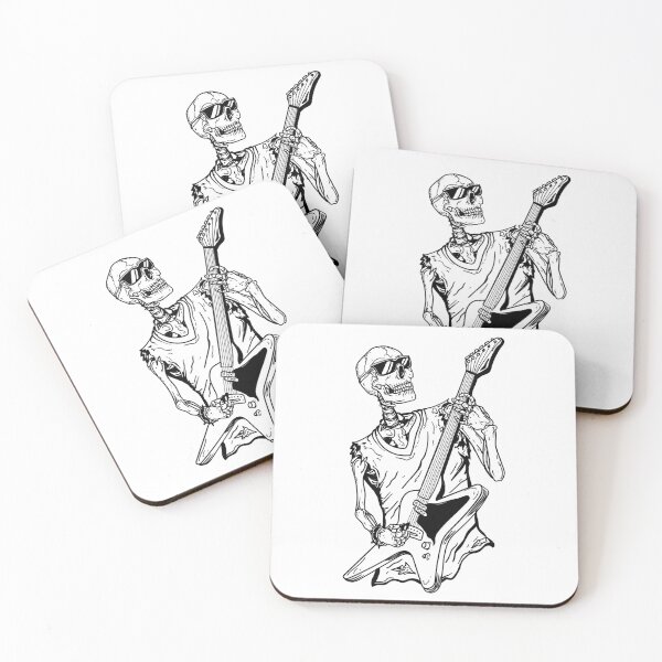 Item preview, Guitarist Skeleton Art designed and sold by JTS STORE.