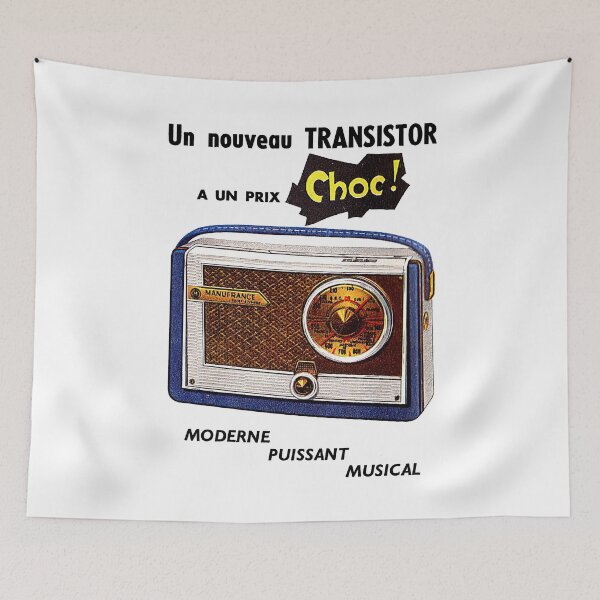 Item preview, FRENCH TRANSISTOR RADIO - ADVERT designed and sold by ThrowbackAds.