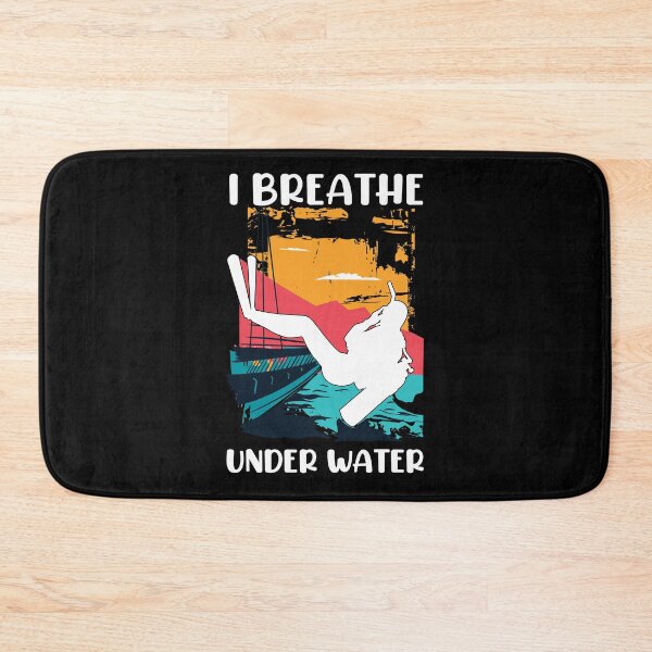Item preview, I Breathe Under Water Scuba Diving Design Art Funny Diver Gift designed and sold by Anushka-art.