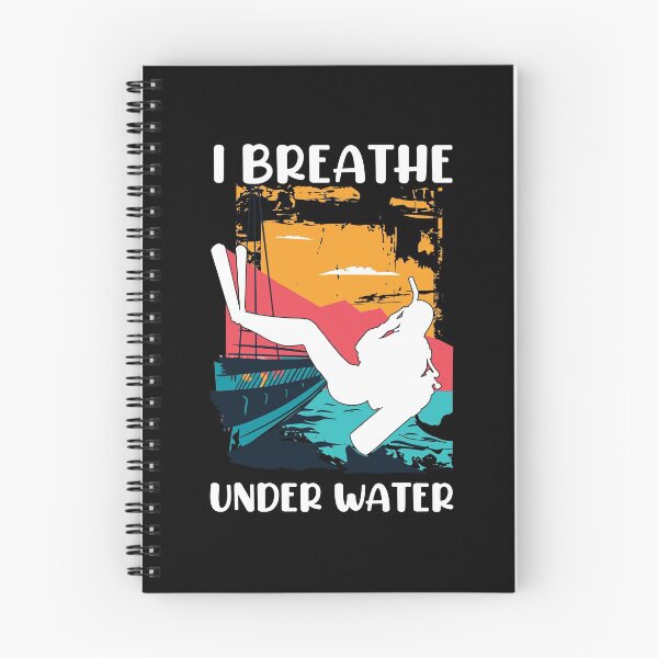 Item preview, I Breathe Under Water Scuba Diving Design Art Funny Diver Gift designed and sold by Anushka-art.