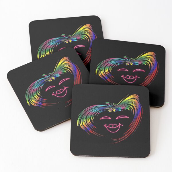 Item preview,  Neon Smiling Girl Head Man Woman Youth T-shirt Mug Phone Case designed and sold by Galina Kostyaeva.