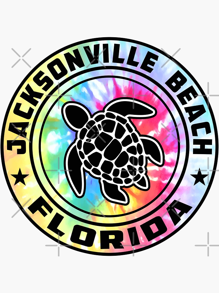 "Jacksonville Beach Florida Sea Turtle FL" Sticker for Sale by