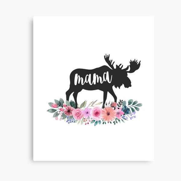 Minimalist Mariner Moose Canvas