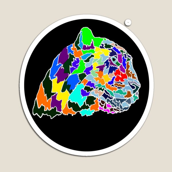 Item preview, Leopardo abstracto arco iris designed and sold by Tamar99.