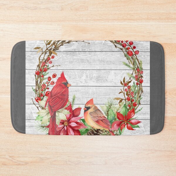 Item preview, Cardinal Christmas Wreath 1 designed and sold by Jean Plout.