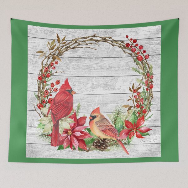 Item preview, Cardinal Christmas Wreath 1 designed and sold by Jean Plout.
