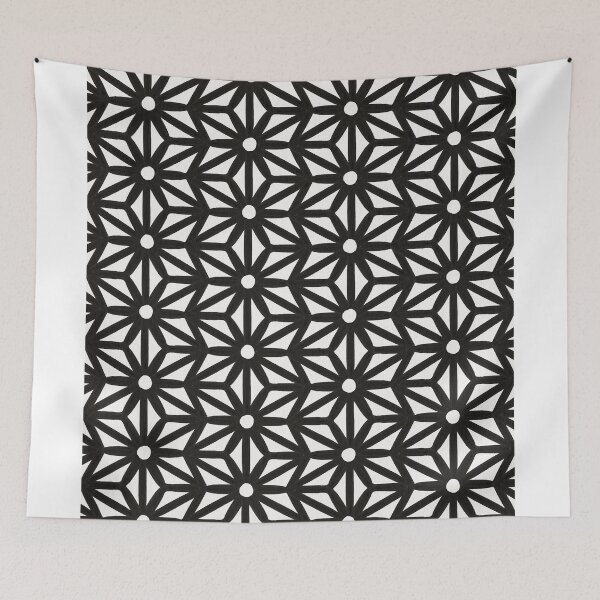 Item preview, Asanoha Pattern – Black designed and sold by Cat Coquillette.