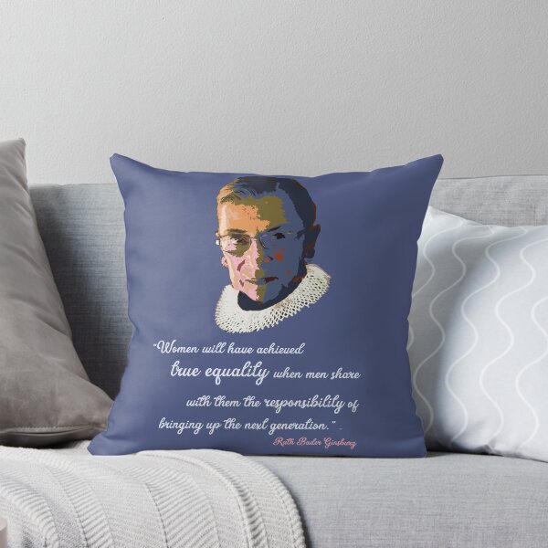 Item preview, True Equality - Ruth Bader Ginsburg quote - Ruth Bader Ginsburg portrait - Feminist Art. designed and sold by FanitsaArt.