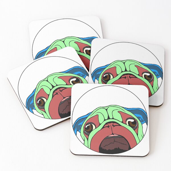 Item preview, Multicolour Pug designed and sold by Brodie Griggs.