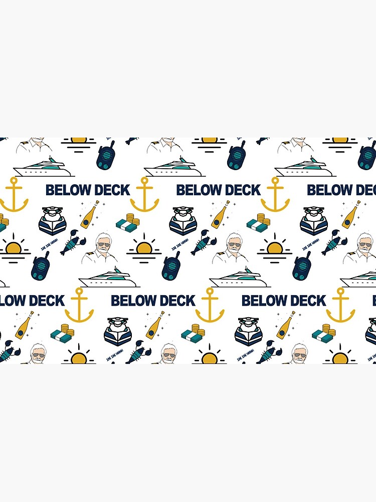Thumbnail 6 of 6, Coffee Mug, Below Deck Illustration Pattern designed and sold by Basic Beach.