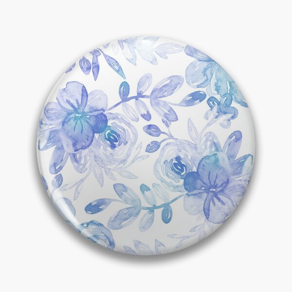 Item preview, Simple Soft Watercolor Chintz in Pastel Purple and Blue  designed and sold by Perrin Le Feuvre.
