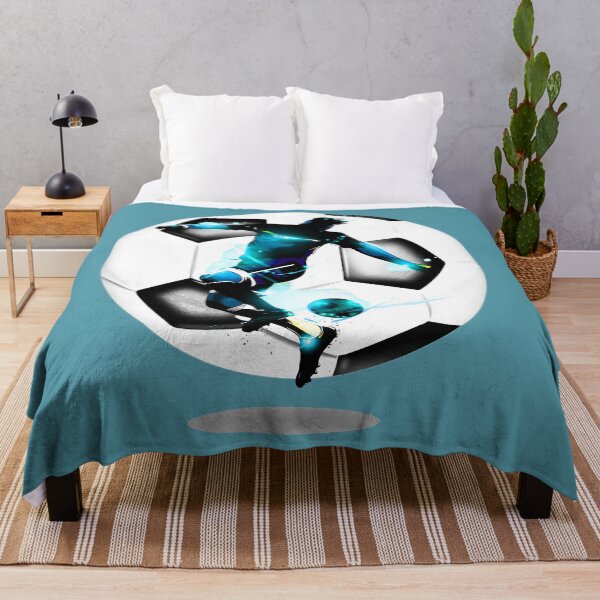 Item preview, Australian Football, Soccer Silhouette in Blue Design designed and sold by EvaWolf.