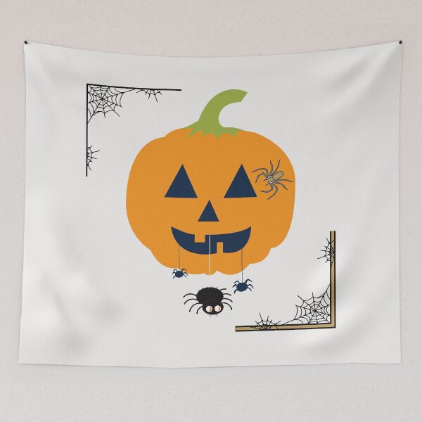 Item preview, Spine Tingling Spooky Pumpkins with spiders for Halloween Fans - Cute Halloween designed and sold by Vero De.