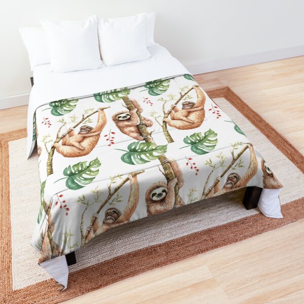 sloth baby comforter