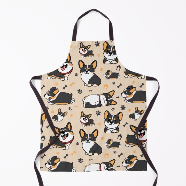 Cream - Cute Welsh Corgi Apron