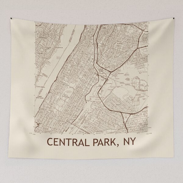 Item preview, Central Park, NY Topographical Map Vintage designed and sold by PGHPhotoCo.