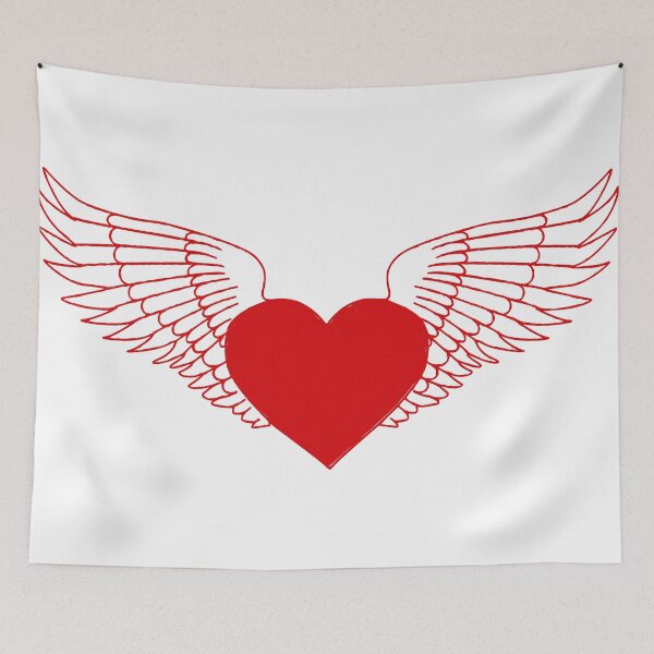 Item preview, Flying heart designed and sold by sohelsayyad.