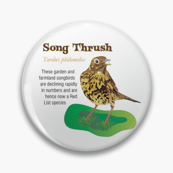 Item preview, Song Thrush Garden Bird designed and sold by BijouArt.