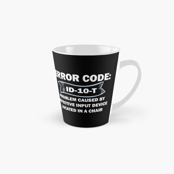 Item preview, Codificadores / Lema del programador - Código de error ID-10-T designed and sold by clubtee.