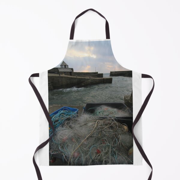 Item preview, Charlestown harbour with fishermens gear designed and sold by CornishPano.