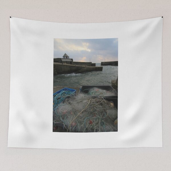 Item preview, Charlestown harbour with fishermens gear designed and sold by CornishPano.