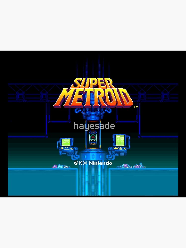 Super Metroid Classic Retro Samus Aran Art Board Print