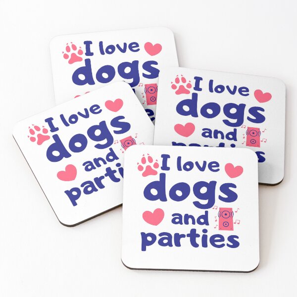 Item preview, I Love Dogs and Parties designed and sold by razvigod.