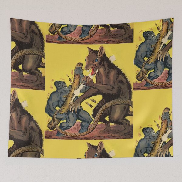 Item preview, Giant Rat vs Ape - vintage pulp comic designed and sold by Vintage Designs +.