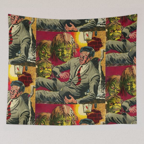 Item preview, Creepy shrunken heads - vintage pulp comic designed and sold by Vintage Designs +.