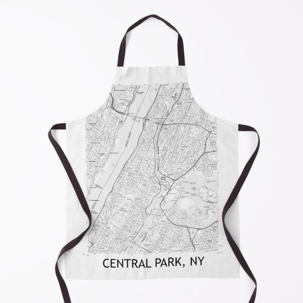 Item preview, Central Park, NY Topographical Map Black & White designed and sold by PGHPhotoCo.