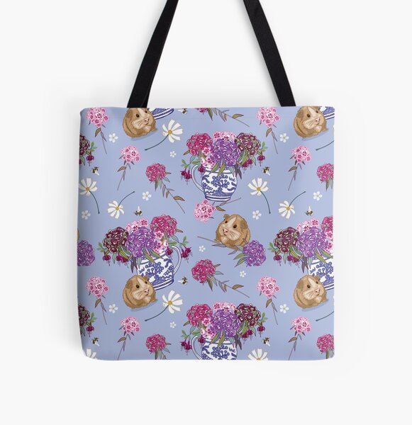 Item preview, Guinea Pig and Sweet Williams Light Blue designed and sold by Angie Spurgeon.