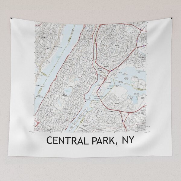 Item preview, Central Park, NY Topographical Map Clean designed and sold by PGHPhotoCo.