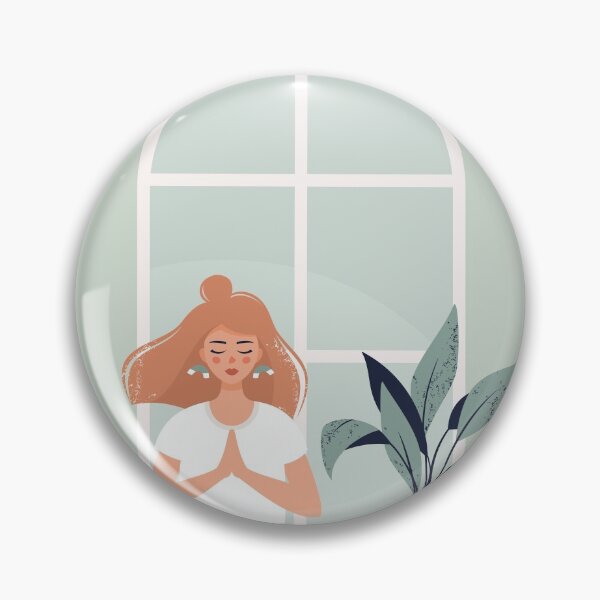 Artikelvorschau, Blonde Frau, die Lotus Position durch Fenster sitzt entworfen und verkauft von paradiskt.