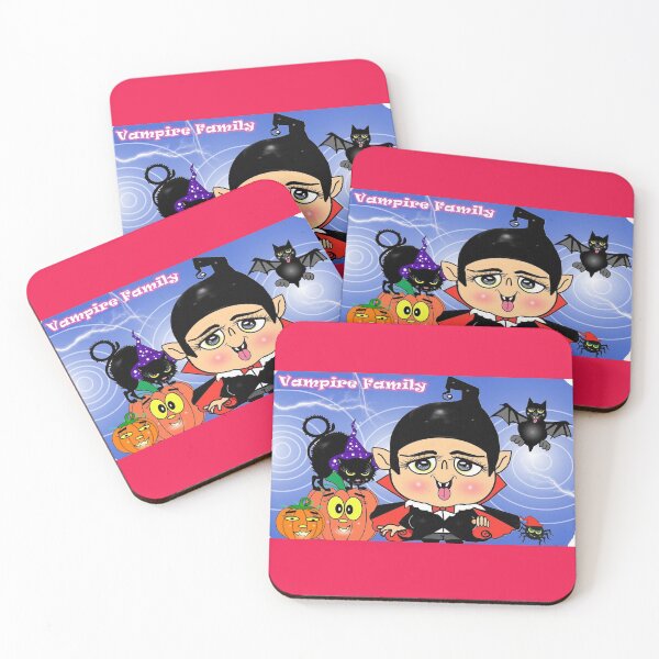 Item preview, Vampire family  - bat , black cat and vampire  designed and sold by Shirley cute art .