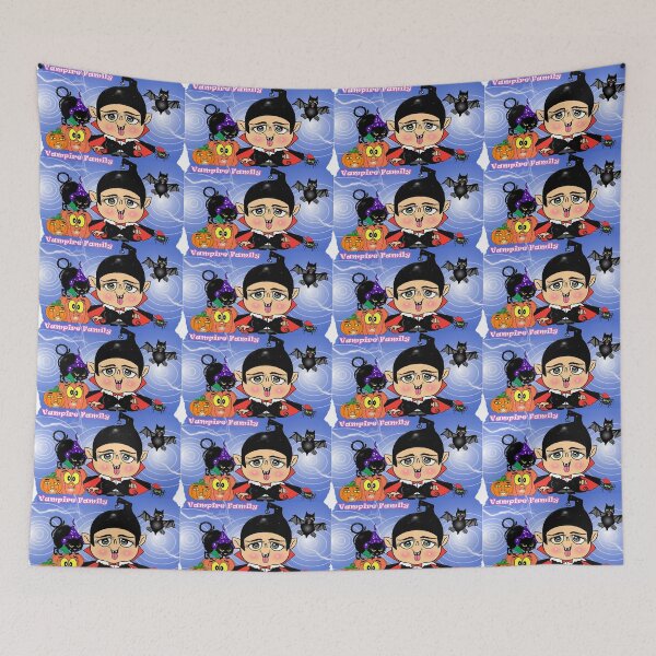 Item preview, Vampire family  - bat , black cat and vampire  designed and sold by Shirley cute art .