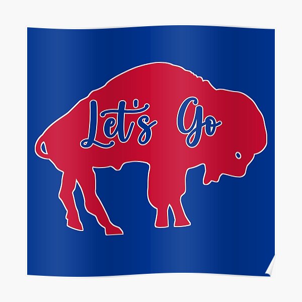 let's go buffalo Sticker for Sale by NovaTees