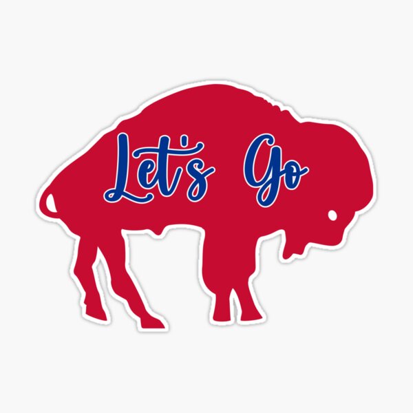 Let's Go Buffalo Retro Buffalo Bills Sticker for Sale by Kathleen Creative