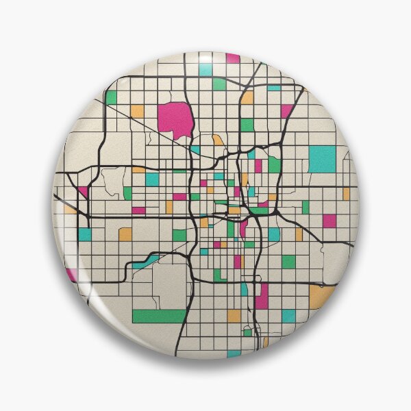 Item preview, Oklahoma City, USA Street Map designed and sold by A Deniz Akerman.