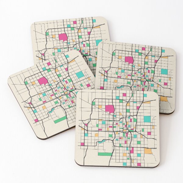 Item preview, Oklahoma City, USA Street Map designed and sold by A Deniz Akerman.