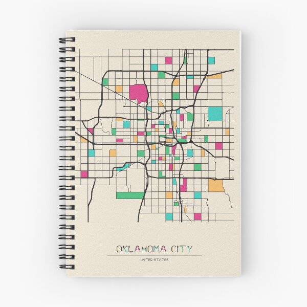 Item preview, Oklahoma City, USA Street Map designed and sold by A Deniz Akerman.