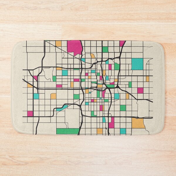 Item preview, Oklahoma City, USA Street Map designed and sold by A Deniz Akerman.